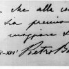 Visita del Generale Pietro Badoglio - Il pensiero autografo lasciato dal Generale Badoglio sul registro delle visite.Scarica il file