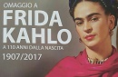 Manifesto della mostra "Omaggio a Frida Kahlo"