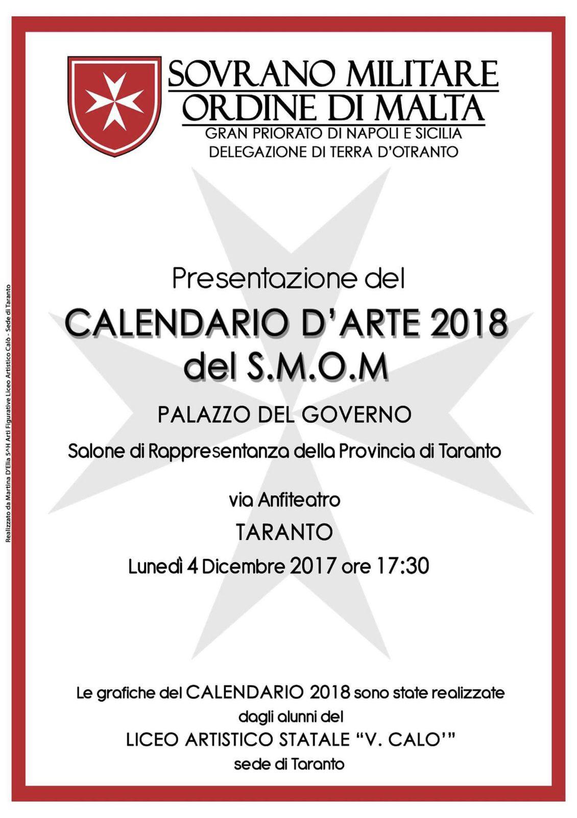 2017 12 05 Taranto CalendarioAvvento manifesto