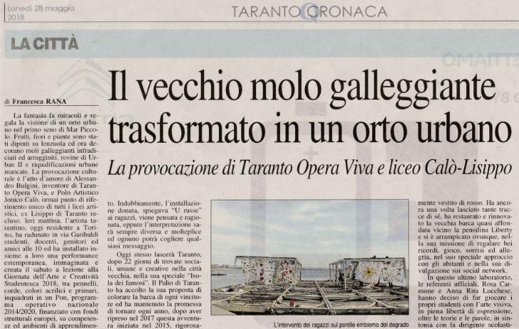2018 05 26 Giornata dell arte Taranto Articolo Q ritaglio