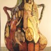 Grande  - Grande vaso realizzato con la tecnica del colombino, decorato su smalto con scene di ceramisti al lavoro (lato B). Angelo Peluso (?).Scarica il file