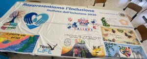 Vessillo in fase di preparazione